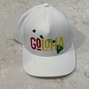G/Fore golf SnapBack ALOHA White Cap with Colorful Logo